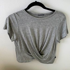 GRAY SWAY TOP